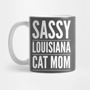 Sassy Louisiana Cat Mom Bold Mug